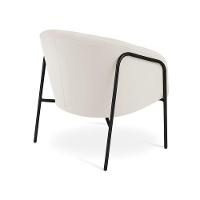 Poltrona Sala Industrial Alta Preto Stella Veludo D03 - D'rossi Cor Cinza - 3