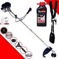 Roçadeira Toyama + Faca 2p 3p 40d 80d + Escova + óleo Toyama - 1