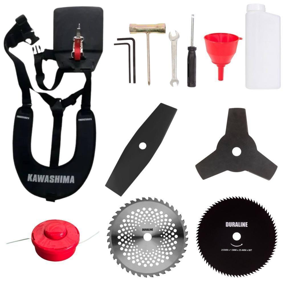 Roçadeira Kawashima Kw43-l 43cc 2t 1,7hp 10.000rpm 5 Em 1 - 3