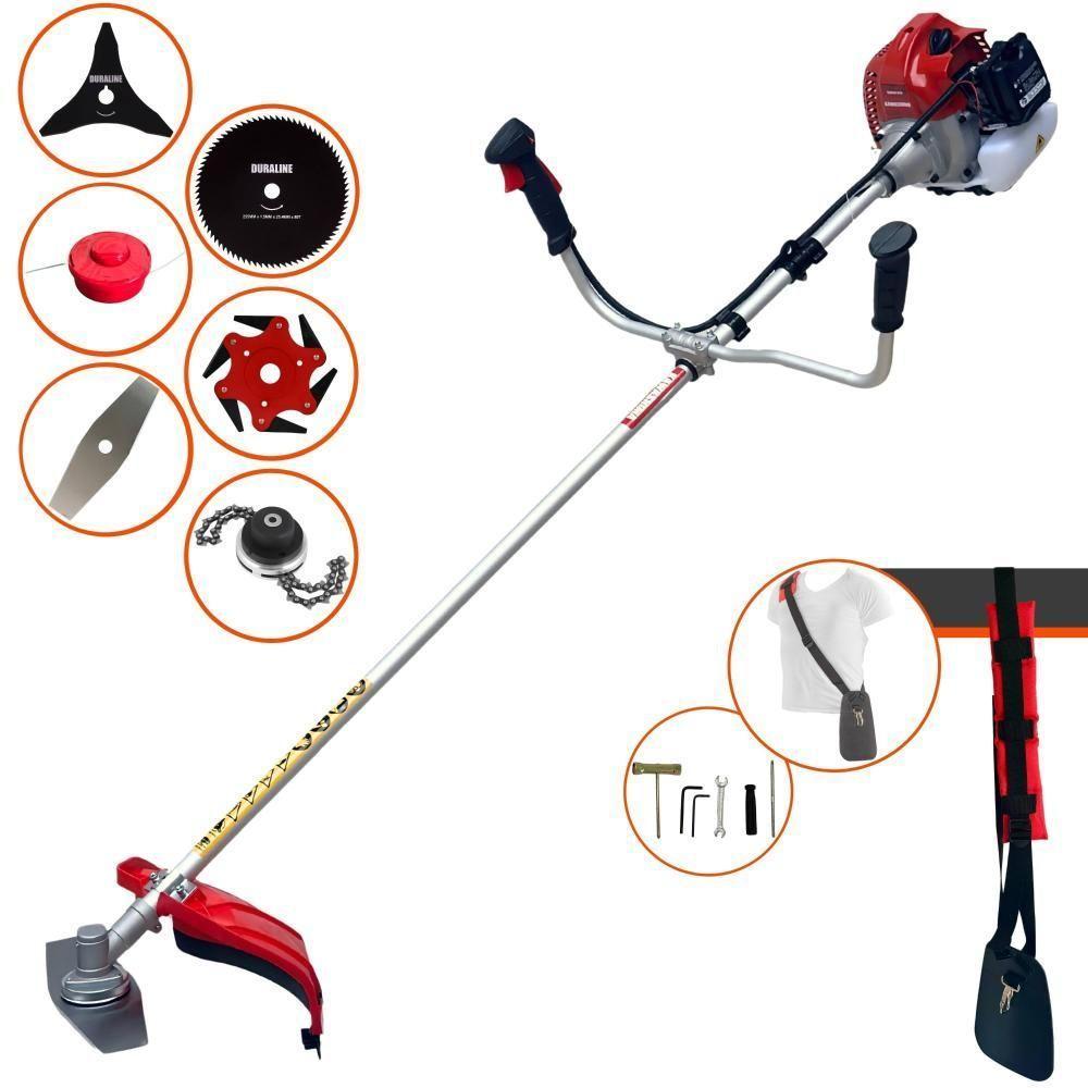 Roçadeira Kawashima Bcj620l 3hp + Faca 3p 6p 80d E Trimmer - 1