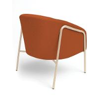 Poltrona Sala Industrial Alta Champanhe Kit 2 Stella Bouclê D03 - D'rossi Cor Terra - 3