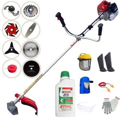 Roçadeira Bcj620l + 6 Facas + Escova + Epi + Óleo Stihl 2t