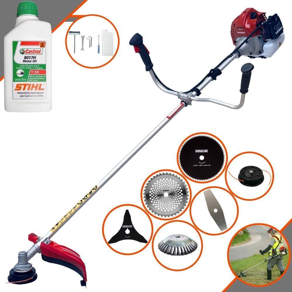 Roçadeira Bcj431 Kawashima + Óleo Stihl + 6 Opções De Cortes - 1
