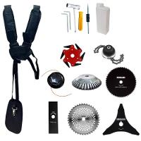 Roçadeira Anmax Cg430p 43cc + 6 Facas + Escova + Óleo Toyama - 3