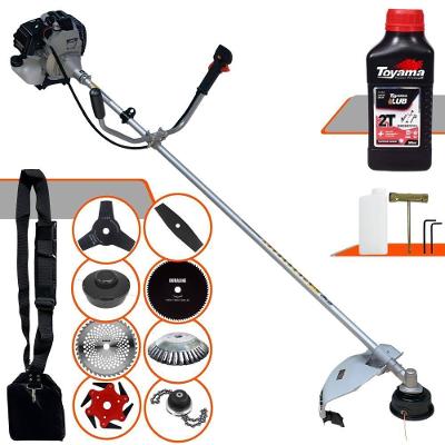 Roçadeira Tbc43h 43cc + 6 Facas + Escova + Óleo Toyama 2t