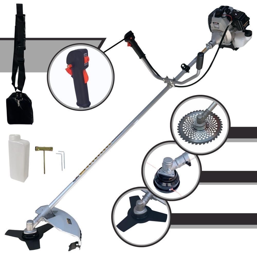 Roçadeira à Gasolina 2t Toyama Tbc43h + Faca 40 Dentes Vídea - 1