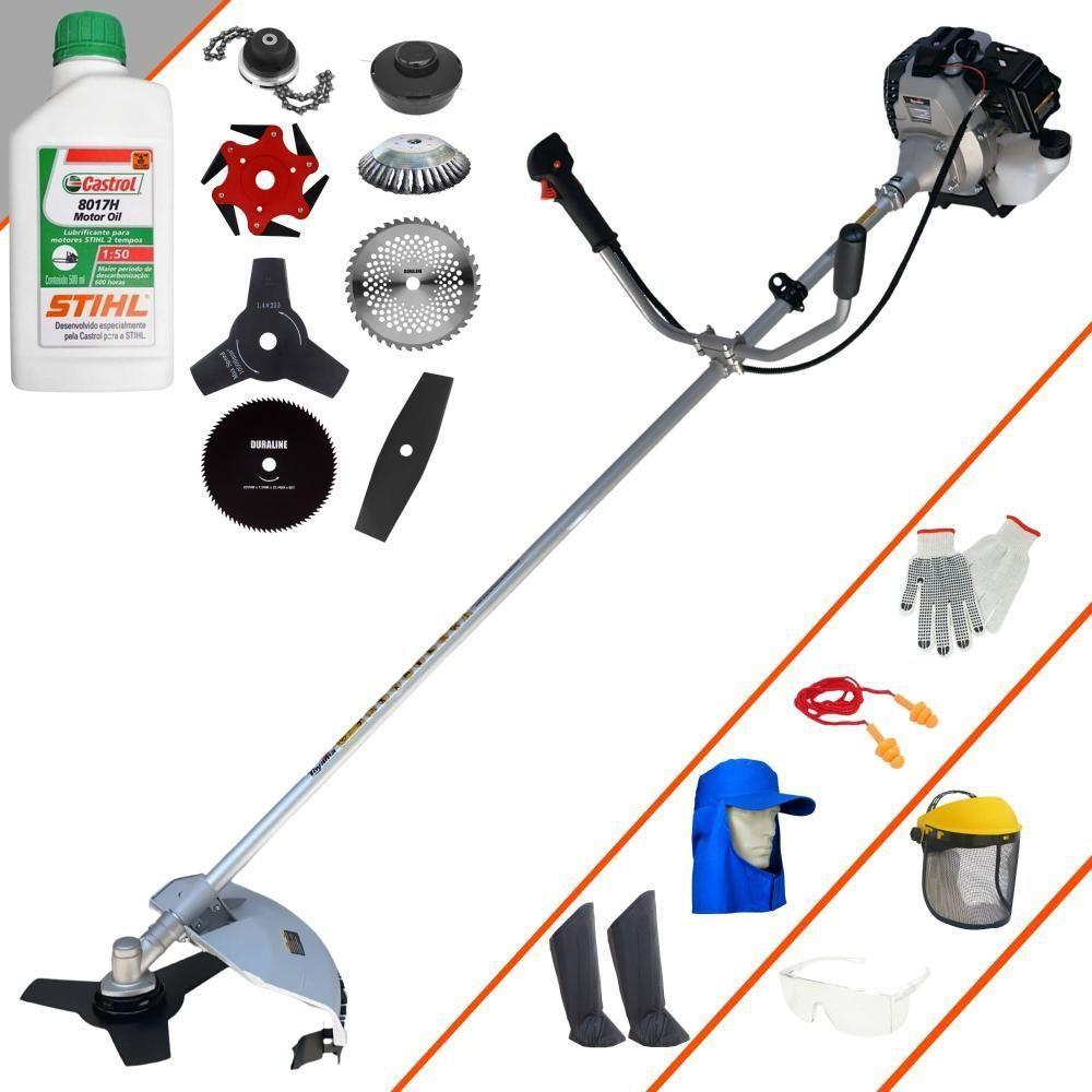 Roçadeira Tbc43h + 6 Facas + Escova + Epi + Óleo Stihl 2t - 1