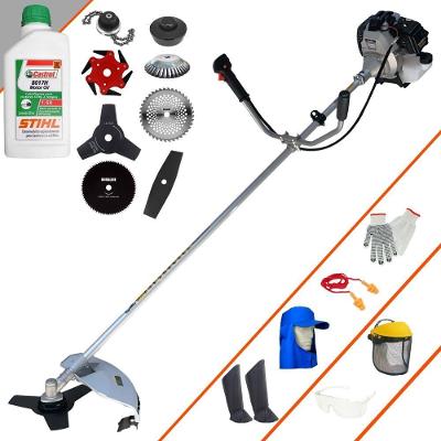 Roçadeira Tbc43h + 6 Facas + Escova + Epi + Óleo Stihl 2t