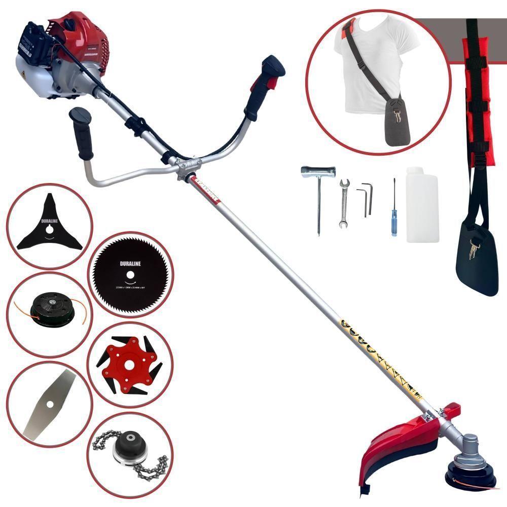 Roçadeira Kawashima Bcj521l 52cc + Faca 3p 6p 80d E Trimmer - 1