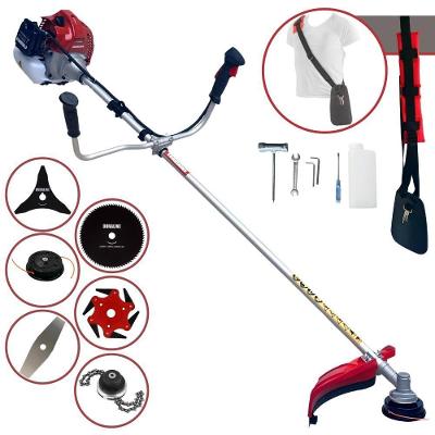 Roçadeira Kawashima Bcj521l 52cc + Faca 3p 6p 80d E Trimmer