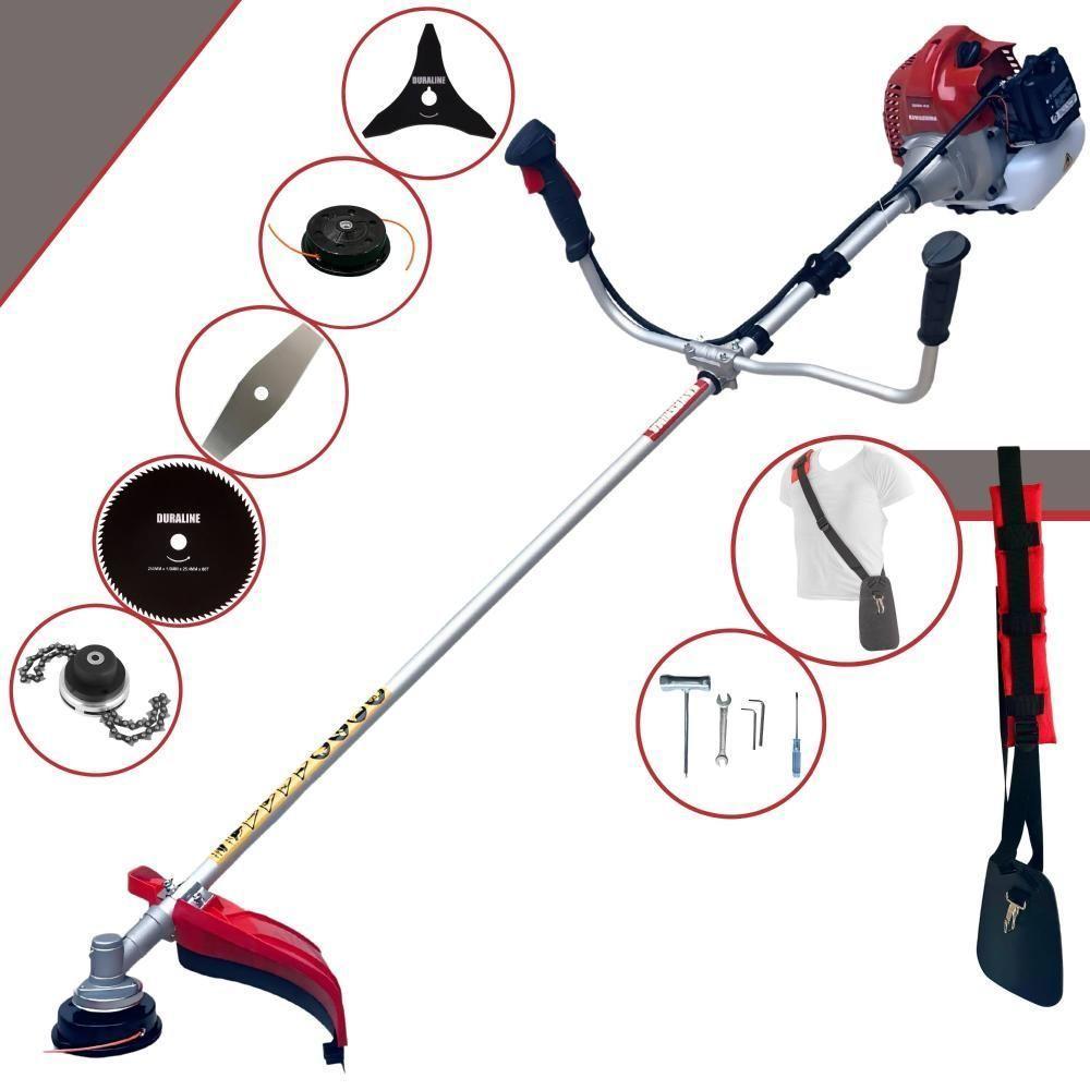 Roçadeira Kawashima Bcj521l 2t 52cc + Faca 3p 80d E Trimmer - 1