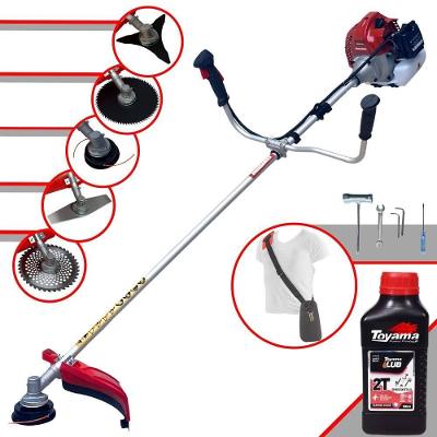 Roçadeira Bcj521l 52cc + 6 Facas + Escova + Óleo Toyama 2t