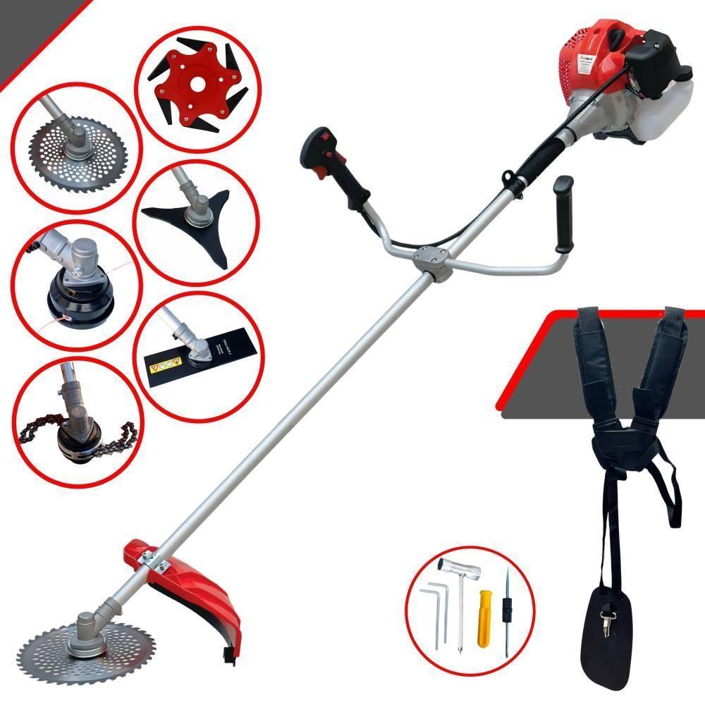 Roçadeira Anmax Cg430p à Gasolina 43cc C- 6 Opções De Cortes - 1