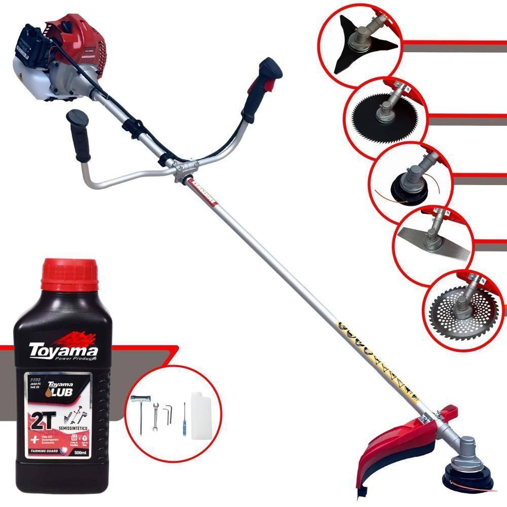 Roçadeira Lateral Kawashima Bcj431-l 5 Em 1 + Óleo Toyama - 1