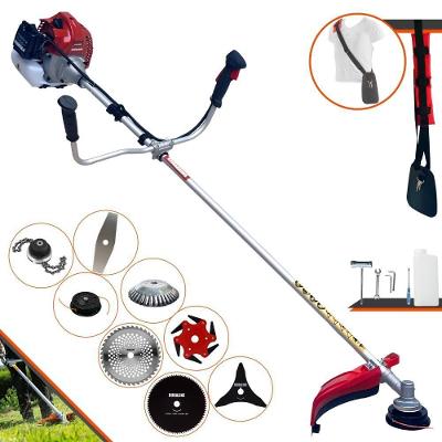 Roçadeira Kawashima Bcj431-l + 5 Facas + Trimmer + Escova