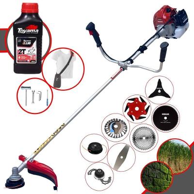 Roçadeira Bcj521 2,5hp 52cc + 6 Facas + Escova + Óleo Toyama