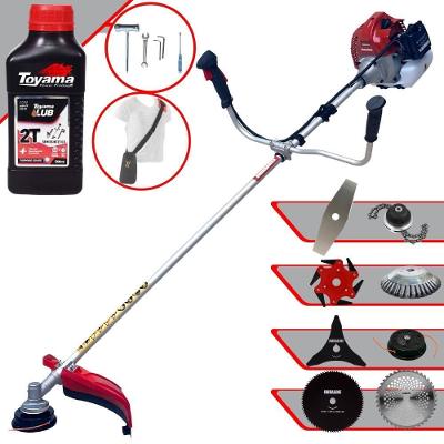 Roçadeira Bcj431l 43cc Com 8 Opções De Cortes + Óleo Toyama