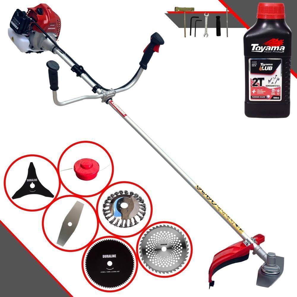 Roçadeira Bcj620-l Kawashima 62cc 2t 6 Em 1 + Óleo Toyama - 1