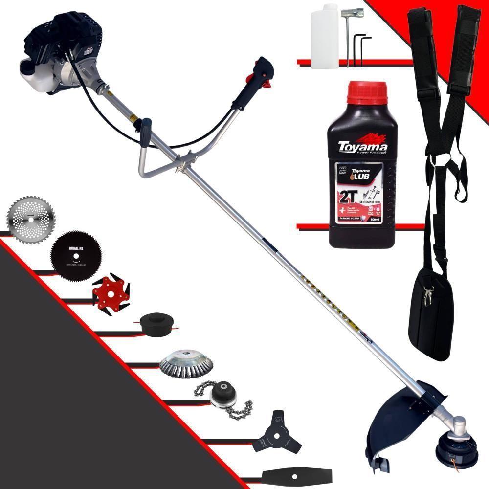 Roçadeira 8 Em 1 Toyama Rt43lb25a 43cc 1,7hp + óleo Toyama - 1