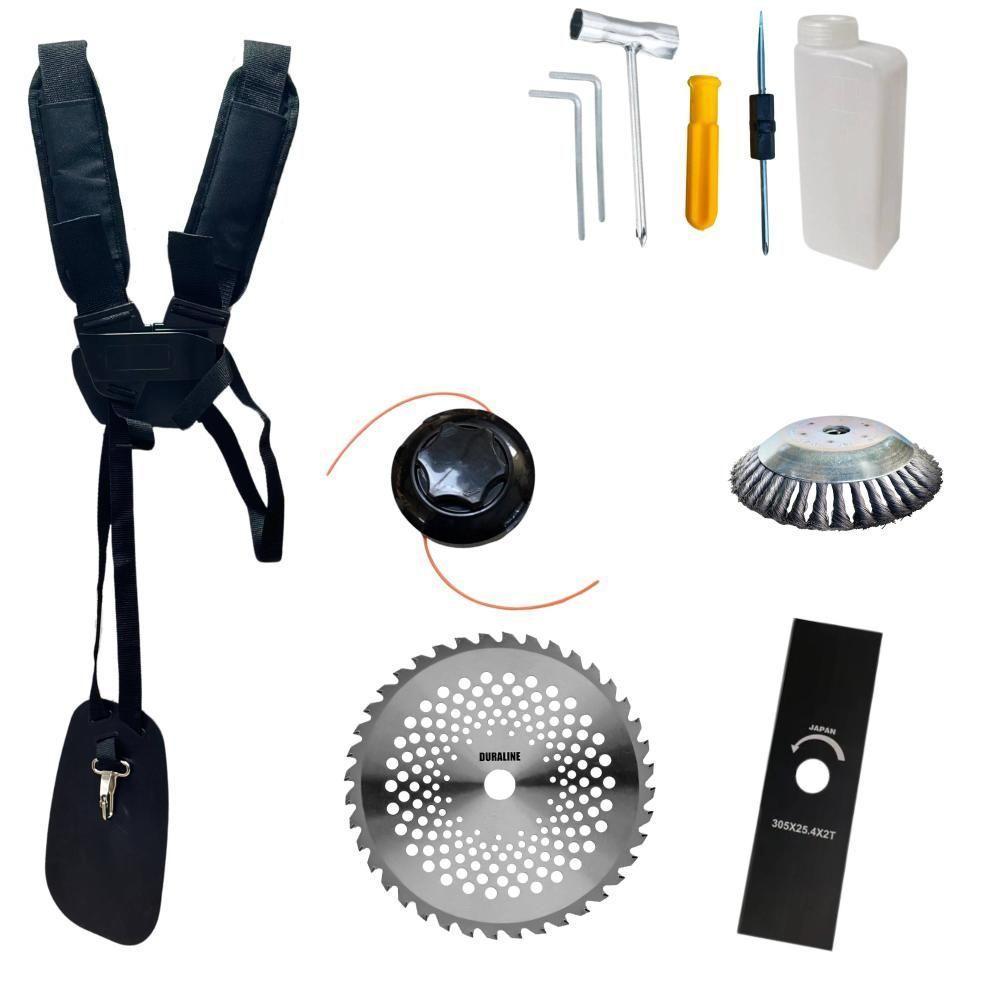 Roçadeira Cg520p 52cc 2t Com Carretel + Faca 2p 40d E Escova - 7