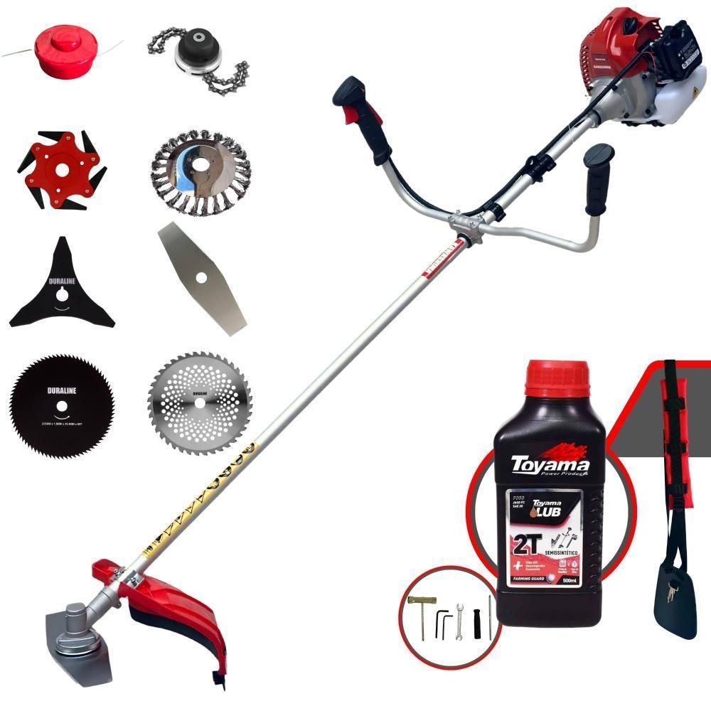 Roçadeira Bcj620l 62cc Com 8 Opções De Cortes + Óleo Toyama - 1