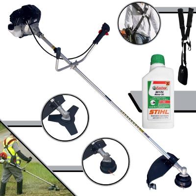 Roçadeira Completa Toyama Rt43lb25a 1,7hp 43cc + Óleo Stihl