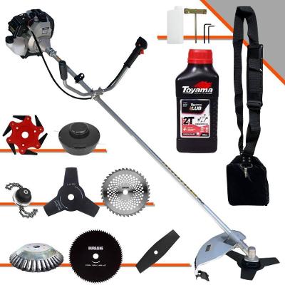 Roçadeira Toyama Tbc43-h 1,7hp 43cc 8 Em 1 + Óleo Toyama 2t