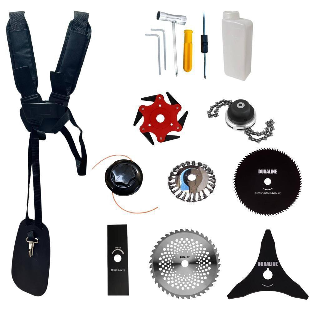 Roçadeira Cg520p Anmax + 6 Facas + Escova + Epi + Óleo Stihl - 9