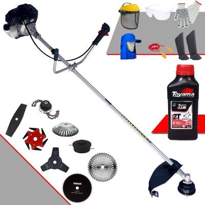 Roçadeira Completa Rt43lb25a + 6 Facas + Epi + óleo Toyama