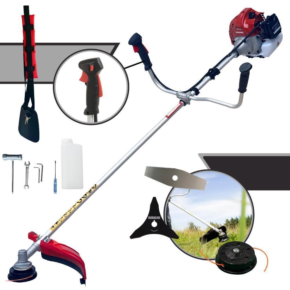 Roçadeira Kawashima Bcj521-l 52cc + Carretel + Facas 2p + 3p - 1