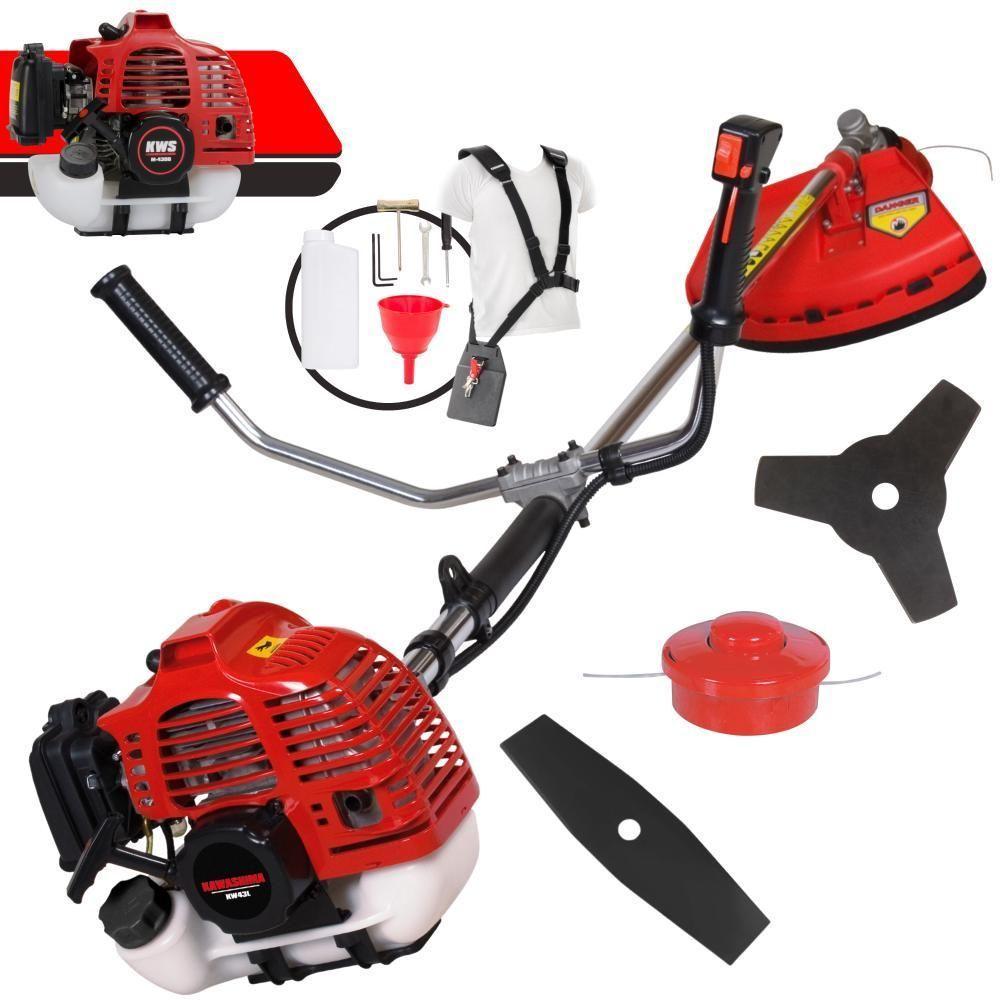 Roçadeira Kawashima Kw43l 43cc 1,7hp 2t + Faca 3 Pontas - 1