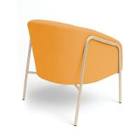 Poltrona Sala Industrial Alta Champanhe Stella Bouclê D03 - D'rossi Cor Mostarda - 6