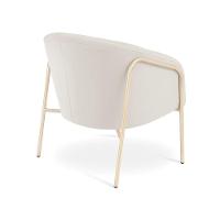 Poltrona Sala Industrial Alta Champanhe Kit 2 Stella Veludo D03 - D'rossi Cor Cinza - 2