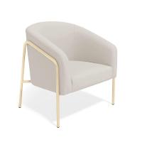 Poltrona Sala Industrial Alta Champanhe Kit 2 Stella Veludo D03 - D'rossi Cor Cinza - 8