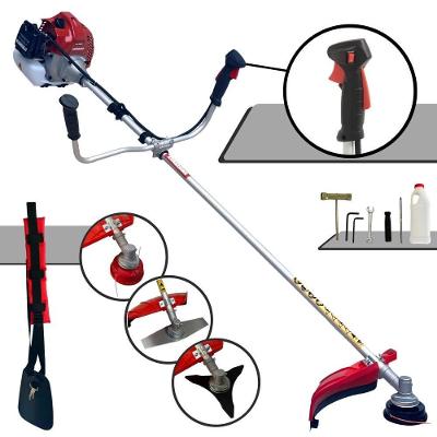 Roçadeira Kawashima Bcj-621l 62cc 3hp 2t + Faca 3 Pontas