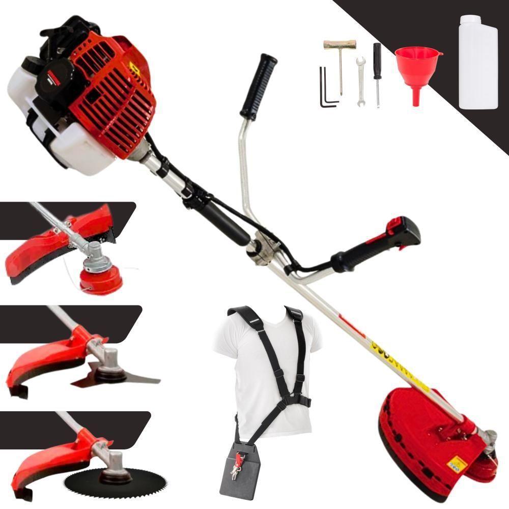 Roçadeira à Gasolina Lateral Kw43-l Kawashima 1,7hp 3 Em 1 - 1