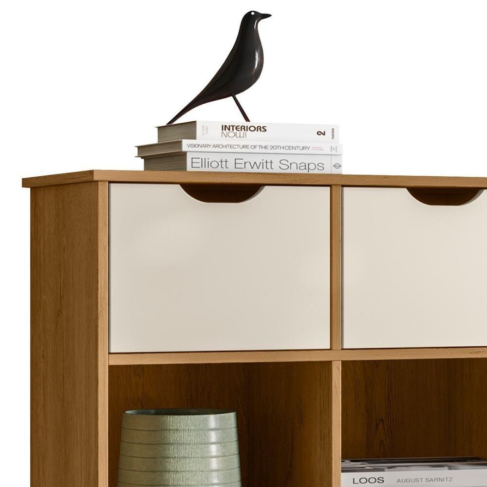 Nicho Organizador Retrô 3 Gavetas Freijó/off White - Qmovi - 6