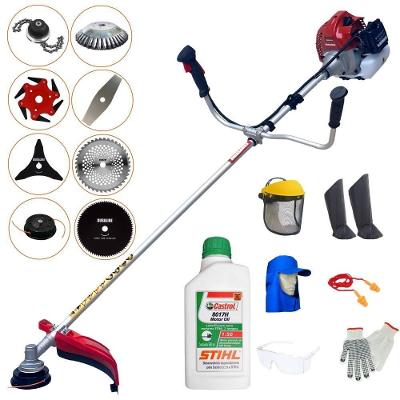 Roçadeira Bcj431l + 6 Facas + Escova + Epi + Óleo Stihl 2t