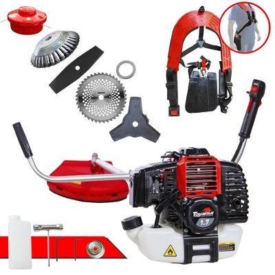 Roçadeira Toyama Rt43l 1,7hp 43cc + Escova + Faca 2p E 40d