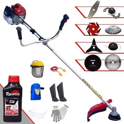 Roçadeira Completa Bcj431l + 6 Facas + Epi + Óleo Toyama 2t