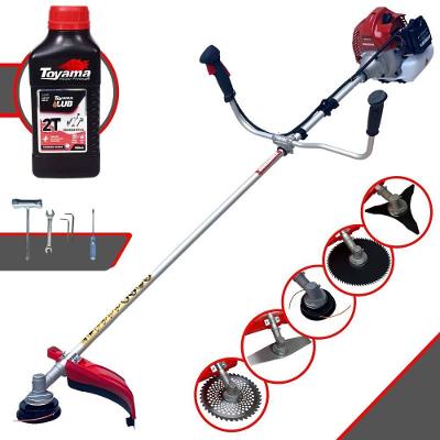 Roçadeira Bcj431-l 43cc + Óleo Toyama + 4 Lâminas De Corte