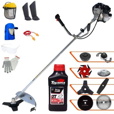 Roçadeira Tbc43h 43cc + 6 Facas + Escova + Epi + óleo Toyama