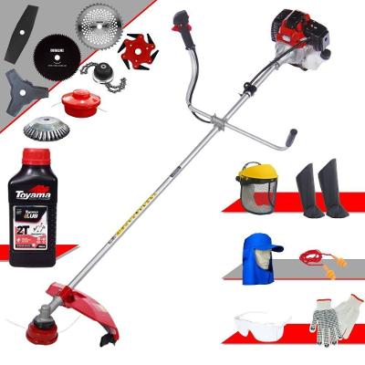 Roçadeira Completa Rt52l + 6 Facas + Epi + óleo Toyama 2t
