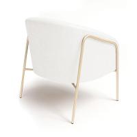 Poltrona Sala Industrial Alta Champanhe Kit 2 Stella Sintético Pu D03 - D'rossi Cor Branco - 7