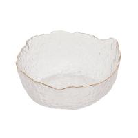Bowl De Cristal Martelado Com Borda Dourada 19 X 10 Cm Taj Wolff - 2