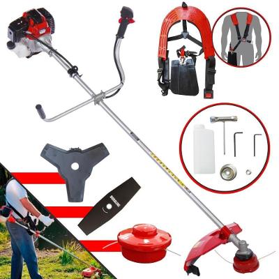 Roçadeira Toyama Lateral 43cc à Gasolina 2t + Faca 2 Pontas