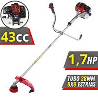 Roçadeira Toyama Lateral 43cc à Gasolina 2t + Faca 2 Pontas - 2