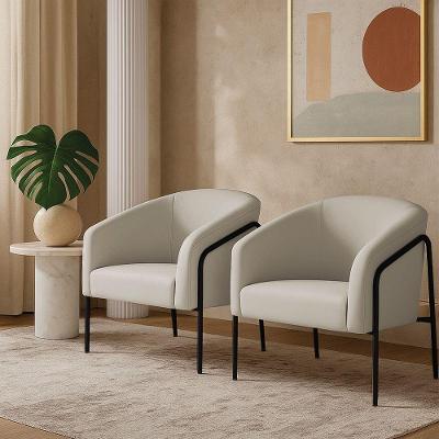 Poltrona Sala Industrial Alta Preto Kit 2 Stella Veludo Cinza D03 - D'rossi