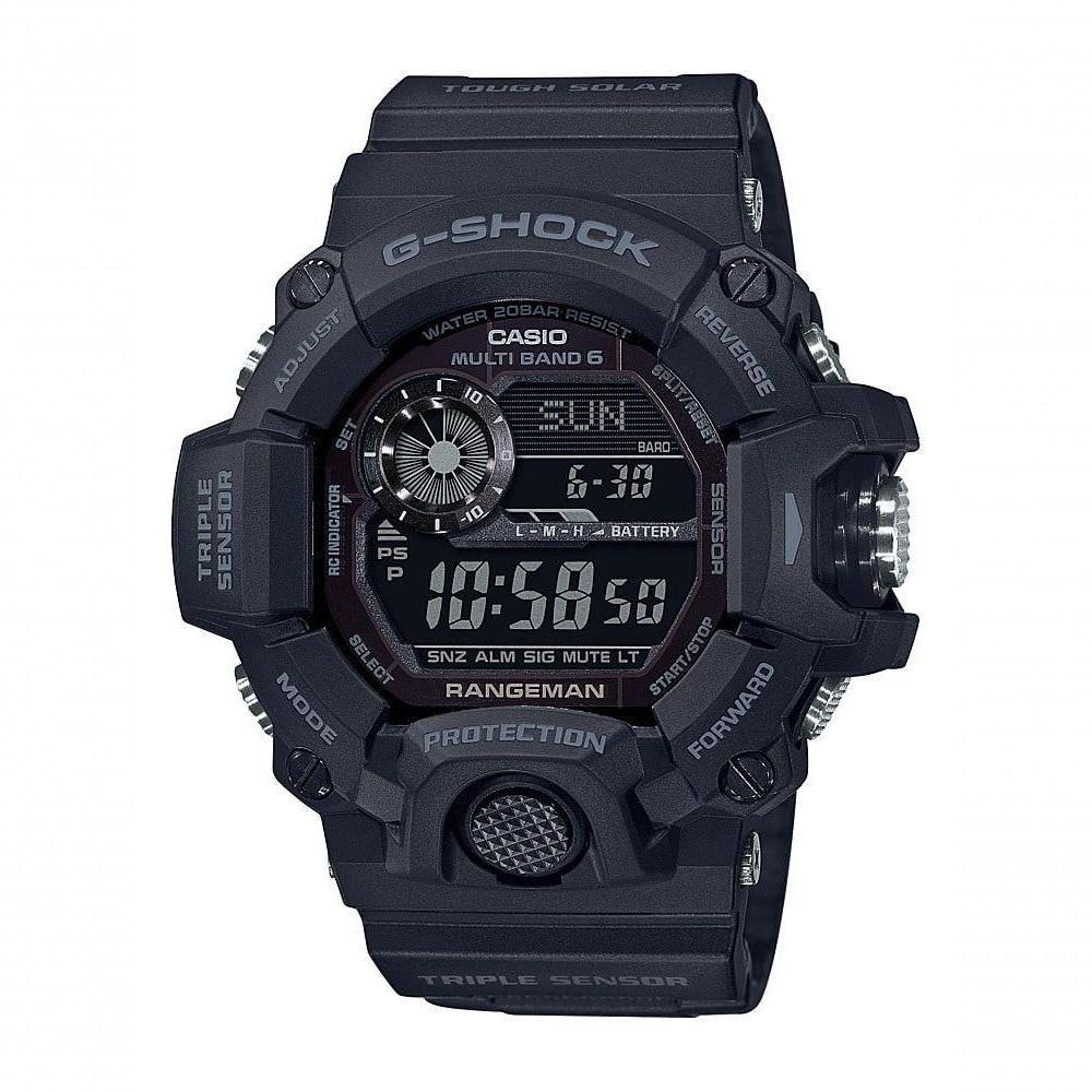 Casio - Relógio Masculino G-shock Rangeman Com Sensor Triplo Atomic Solar 54 Mm - Preto-gw9400-1b - 1