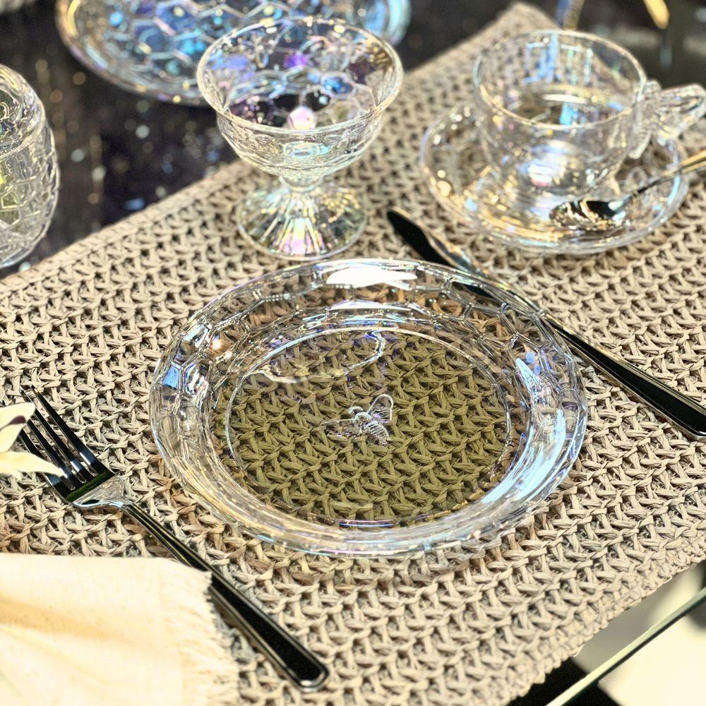 Jogo De Taças Para Sobremesa Em Vidro Bee Rainbow Com 4 Peças 200ml Haüskraft - 4